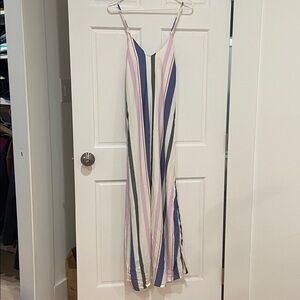 Old Navy Multicolor Striped Maxi Dress